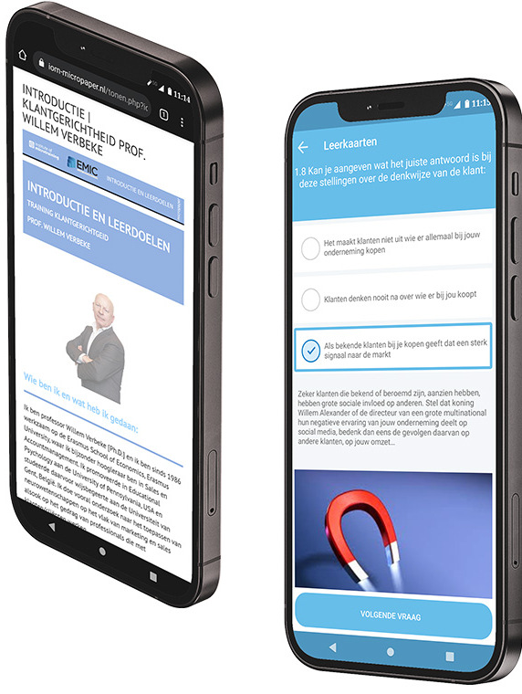 Werkinstructie voorbeeld via app